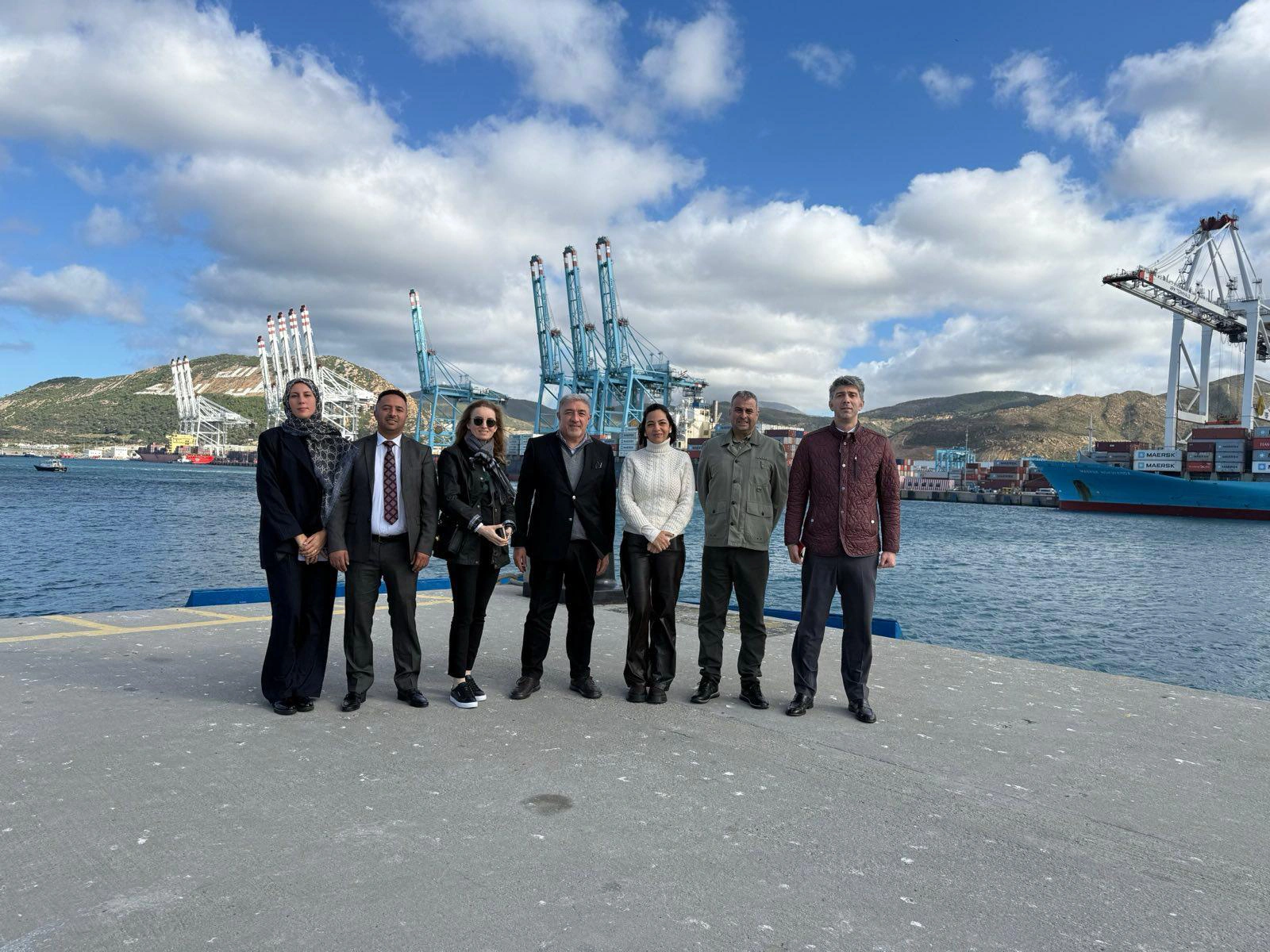 The Chairman of Board Ergun Arıburnu inspected Tanger Med Port